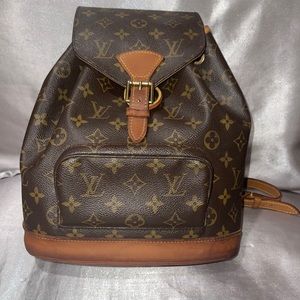 Authentic Louis Vuitton Montsouris MM Backpack